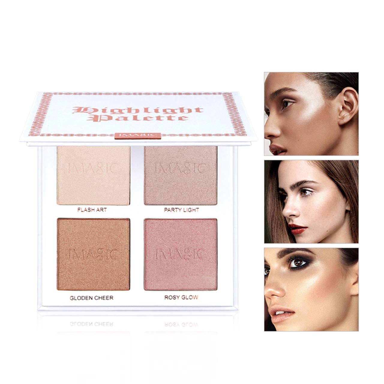 IMAGIC 4 Color Highlighter Makeup Palette