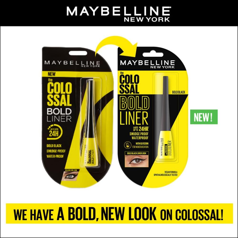 Maybelline New York Colossal Bold Eyeliner - Black (3ml)