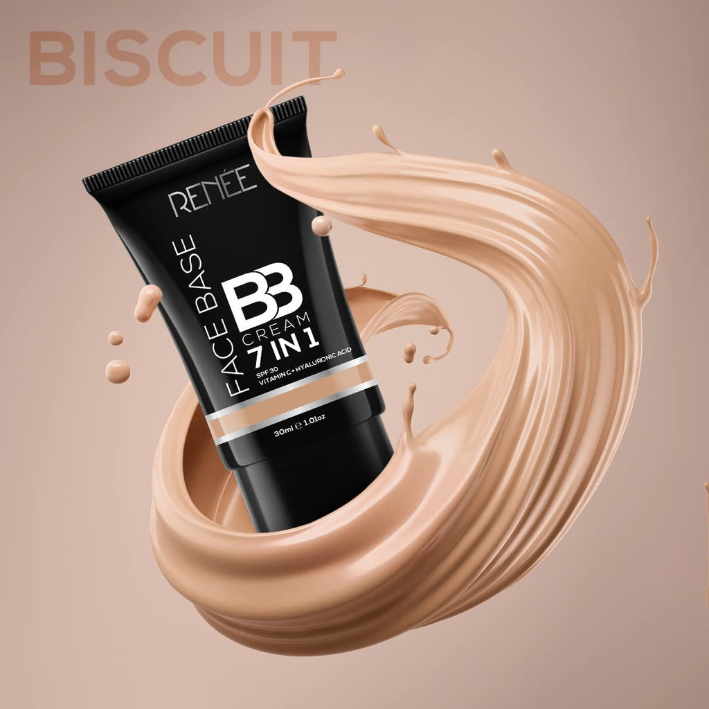 RENEE 7-In-1 Face Base BB Cream SPF 30 - B03 Biscuit (30ml)