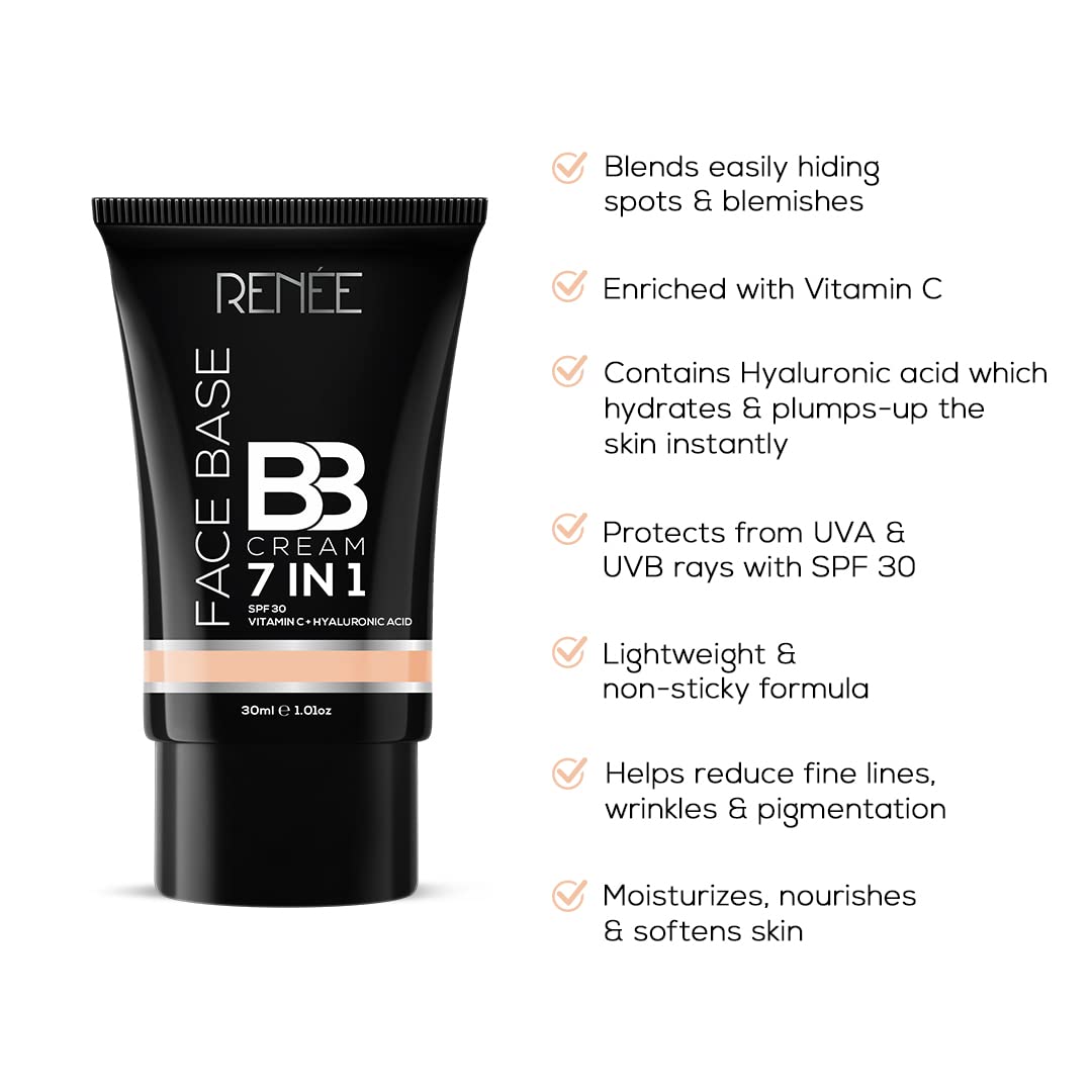 RENEE 7-In-1 Face Base BB Cream SPF 30 - B01 Butterscotch (30ml)