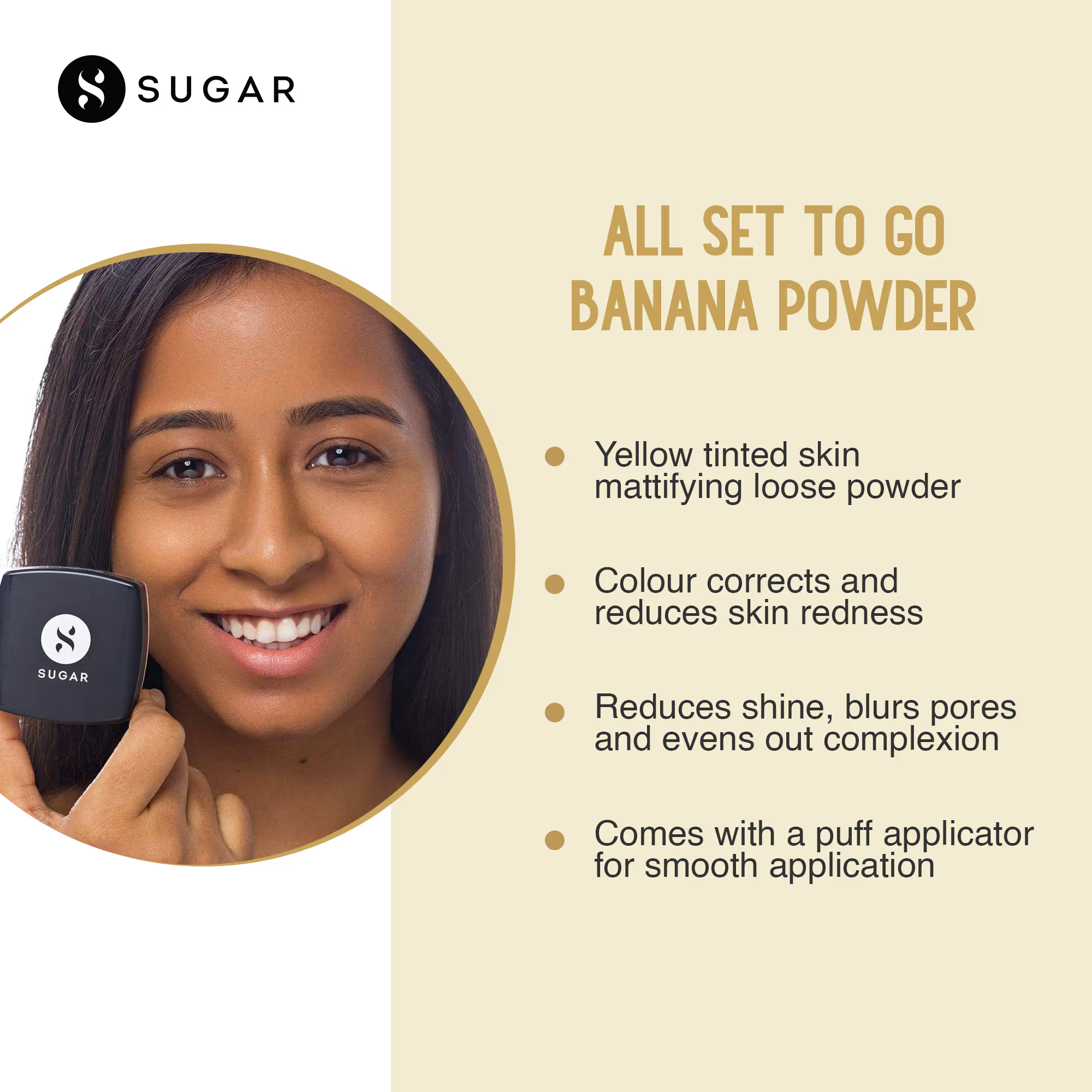 SUGAR All Set To Go Banana Matte Powder