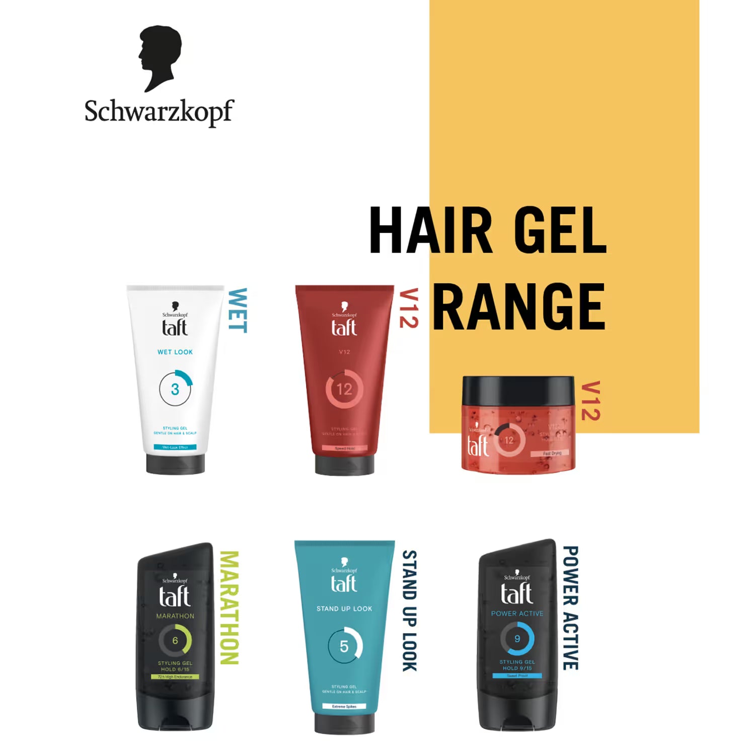 Schwarzkopf Taft V12 Styling Gel Fast Drying (150ml)